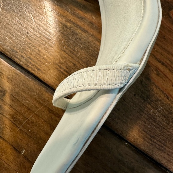 NWT Aldo off White Nude Strappy Square Toe Okurra Sandal Blick Heels Size 9 - Picture 7 of 10